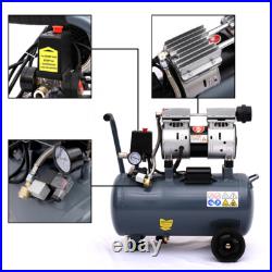 Portable 25 Litre Air Compressor Low Noise Oil Free 2.5HP 1400RPM 8CFM with Wheels Portable 25 Litre Air Compressor Low Noise Oil Free 2.5HP 1400RPM 8CFM with Wheels