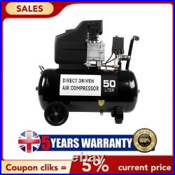 Portable 50 Litre Air Compressor 9.6CFM 2.5HP 230V Direct Drive 8 New Portable 50 Litre Air Compressor 9.6CFM 2.5HP 230V Direct Drive 8 New