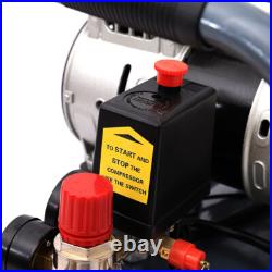 Portable 50 Litre Silent Air Compressor 3.5HP 9.6CFM Oil Free 8 Bar / Low Noise