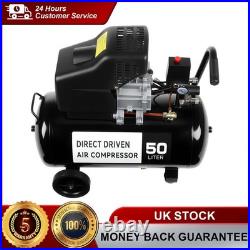 Portable 50L Litre Air Compressor 9.6CFM 2.5HP 115 PSI 8 BAR & 5 Piece Tool Best
