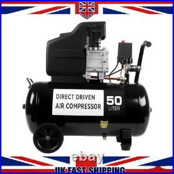 Portable 50L Litre Air Compressor 9.6CFM 2.5HP 115 PSI 8 BAR & 5 Piece Tool Best