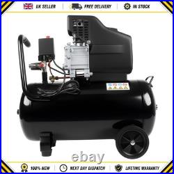 Portable 50L Litre Air Compressor 9.6CFM 2.5HP 115 PSI 8 BAR & 5 Piece Tool Gear
