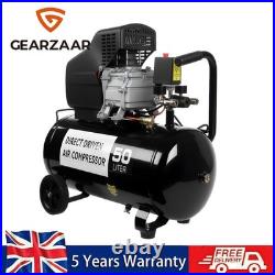 Portable 50L Litre Air Compressor 9.6CFM 2.5HP 115 PSI 8 BAR & 5 Piece Tool Kit