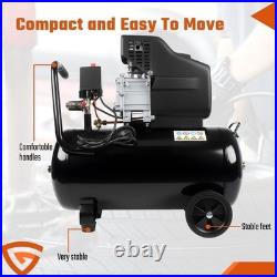 Portable 50L Litre Air Compressor 9.6CFM 2.5HP 115 PSI 8 BAR & 5 Piece Tool Kit