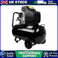 Portable 50L Litre Air Compressor 9.6CFM 2.5HP 115 PSI 8 BAR & 5 Piece Tool UK