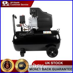 Portable 50L Litre Air Compressor 9.6CFM 2.5HP 115 PSI 8 BAR & 5 Piece Tool UK