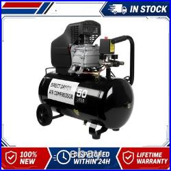 Portable 50L Litre Air Compressor 9.6CFM 2.5HP 115 PSI 8 BAR & 5 Piece Tool UK