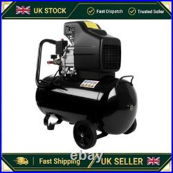 Portable 50L Litre Air Compressor 9.6CFM 2.5HP 115 PSI 8 BAR & 5 Piece Tool UK