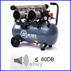 Portable 50L Litre Air Compressor Oil Free Silent 3.5HP 1400RPM 9.6CFM with Handle