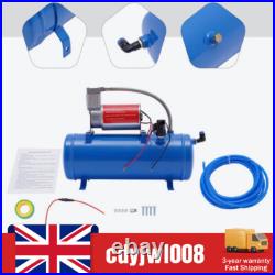Portable Air Compressor 100 psi 12V with 6 Liter Tank For Air Horn +1.6GAL Tank Portable Air Compressor 100 psi 12V with 6 Liter Tank For Air Horn +1.6GAL Tank