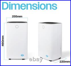 Prem-I-Air 12L Compressor Dehumidifier -Quiet -Timer -2 Litre Tank EH1932