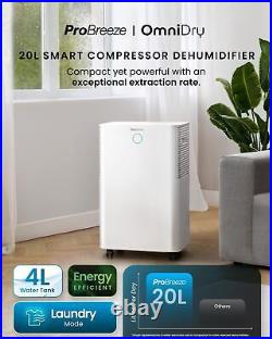 Pro Breeze 20L/Day Smart Compressor 20 Litres + App, White