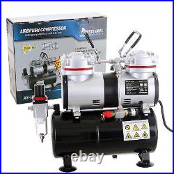 Professional 2 Piston Airbrush Air Compressor with 3.5 litre Tank & Air Filt