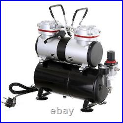 Professional 2 Piston Airbrush Air Compressor with 3.5 litre Tank & Air Filt