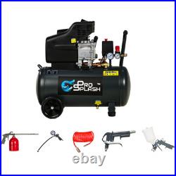 Professional Air Tool Compressor Kit 50 Litre Capacity, 8 Bar Output, 1.5kW Po