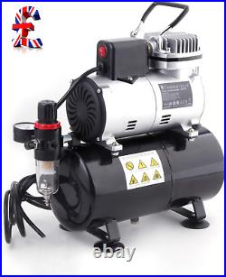 Quality Professional Piston Airbrush Compressor with Cooling down Fan A
