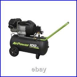 SEALEY 100 Litre 100L 3HP V Twin Direct Drive Air Compressor, SAC10030VE