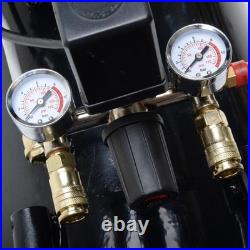 SGS 100 Litre Air Compressor & 5 Pc Air Tool Kit, 13.8CFM 3HP, Twin Air Outlets