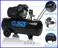 SGS 100 Litre Direct Drive Air Compressor 14.6CFM, 3.0HP, 100L
