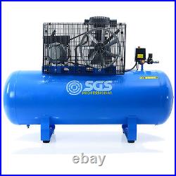 SGS 150 Litre Belt Drive Air Compressor & 5 Piece Tool Kit With FREE Oil