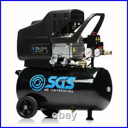 SGS 24 Litre Direct Drive Air Compressor 9.6CFM, 2.5HP, 24L