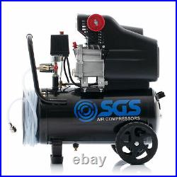 9.5CFM 2.5 SGS 50 Litre Direct Drive Air Compressor With Integrated Hose Reel