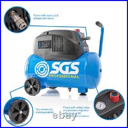 SGS 24 Litre Oil-Less Air Compressor 6.3 CFM, 1.6 HP