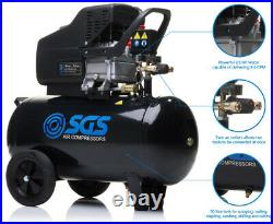 SGS 50 Litre Direct Drive Air Compressor 9.6CFM, 2.5HP, 50L