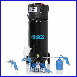 SGS 50 Litre Oil Free Direct Drive Vertical Air Compressor with 5 Piece Tool Kit