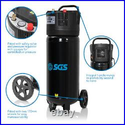 SGS 50 Litre Oil Free Direct Drive Vertical Air Compressor with Spray Gun Kit