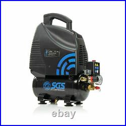SGS 6 Litre Oil-Less Direct Drive Air Compressor 5.7CFM, 1.5HP, 6L