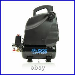 SGS 6 Litre Oil-Less Direct Drive Air Compressor & Spray Gun Kit 5.7CFM, 1.5HP