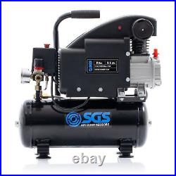 SGS 8 Litre Direct Drive Air Compressor & 5 Piece Tool Kit 5.5CFM, 1.1HP