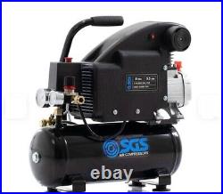 SGS 8 Litre Direct Drive AirCompressor & 5 Piece Tool Kit 5.5CFM 1.1HP