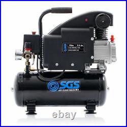 SGS 8 Litre Direct Drive Portable Air Compressor 5.5CFM, 1.1HP, 8L