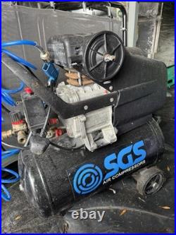 SGS Air Compressor 24 Litre, 5.5 CFM, 1.5 HP Safety Valve & Pressure Gauge