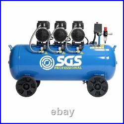 SGS Pro Super Silent 100 Litre Air Compressor 13.6 CFM 3 HP 115 PSI