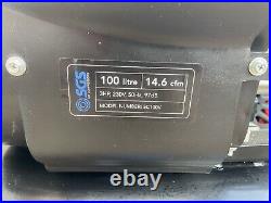 SGS SC100V Air Compressor 100 Litre Direct Drive 14.6 CFM 3.0 HP 100L BLACK