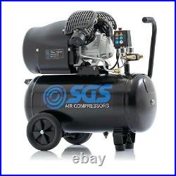 Sc50v 50 Litre Direct Drive V-twin High Power Air Compressor 1-6-22 11