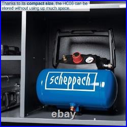 Scheppach 1.5hp 6 Litre Oil Free Portable Air Compressor 8 Bar Pressure