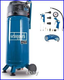 Scheppach HC51V 240V Vertical 50 Litre Air Compressor, 1500W, 10 Bar, 220L/min