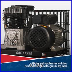 Sealey 150Litres 3hp Compressor Belt Drive With Cast Cylinders 380L/min SAC1153B