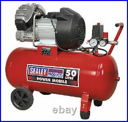 Sealey 50L V-Twin Pump Direct Drive Air Compressor 3Hp 1/4 BSP 240v SAC05030