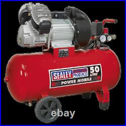 Sealey 50L V-Twin Pump Direct Drive Air Compressor 3Hp 1/4 BSP 240v SAC05030
