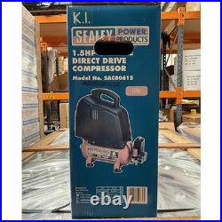 Sealey Belt Drive Oil Free Compressor (6 Litre, 1hp, 6.35cfm Displacement)