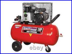 Sealey Compressor 100Litres Belt Drive 3hp With Cast Cylinders & Wheels SAC2103B