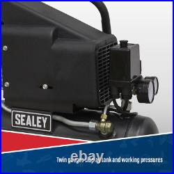 Sealey Compressor 6 Litres Direct Drive Compact & Portable 1hp Black SAC0610E