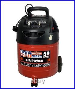Sealey SAC03250 Compressor Belt Drive, 2 hp Oil Free, 50 Liter