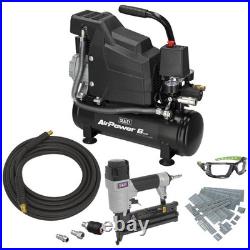 Sealey SAC0620AKIT Air Compressor 6 Litre and Nail Gun Kit 240v
