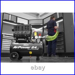 Sealey SAC2400S Low Noise Oil Free Direct Drive Air Compressor 24 Litre 240v